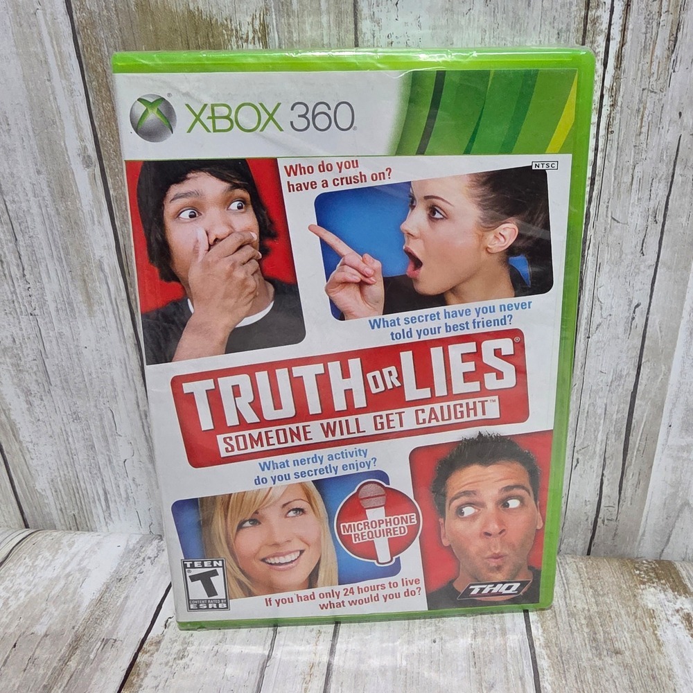 Truth or Lies Xbox 360 Game New Factory Sealed THQ Party Game 2010 NTSC